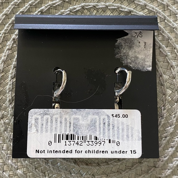 NWT Givenchy bridal/formal crystal pierced earrings with lever backs - Picture 5 of 5